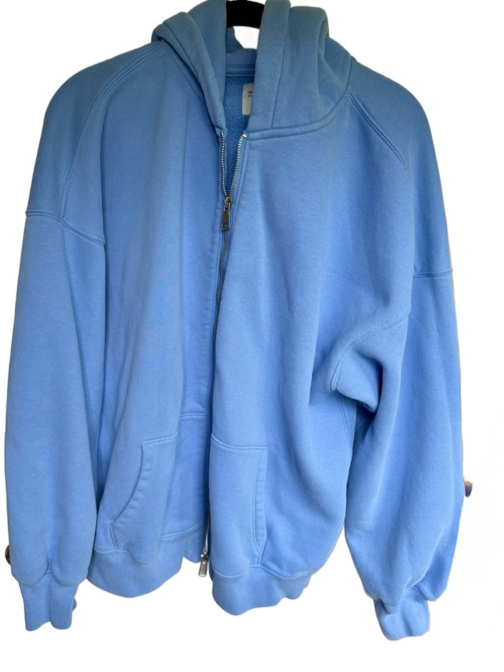 Abercrombie Sky Blue Sunday Full-Zip Hooded Sweatshirt